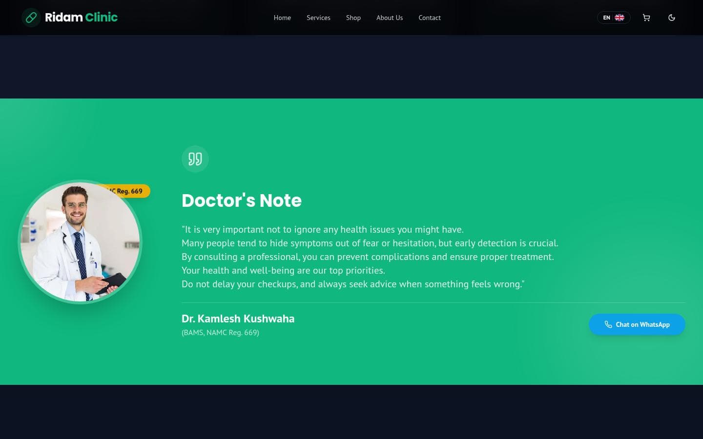 RIDAM CLINIC Detail 3